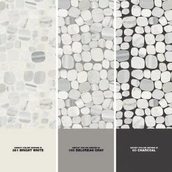 Stone Decor Shadow 12 in. x 12 in. x 10 mm Marble Pebble Mosaic Floor and Wall Tile (0.95 sq. ft./ Each) by Daltile -Daltile Sales Store shadow daltile marble tile st54flpebccms1l 1d 1000