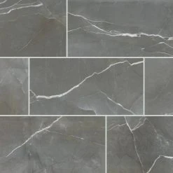 Rivervale Silver Steel 18 in. x 36 in. Glazed Ceramic Floor and Wall Tile (12.89 sq. ft./Case) by Daltile