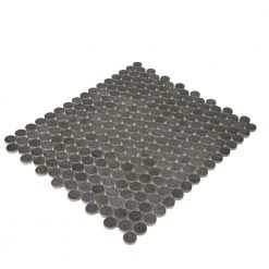 Cascade Ridge Slate 11 in. x 13 in. Glazed Ceramic Penny Round Mosaic Tile (1.06 sq. ft./Each) by Daltile -Daltile Sales Store slate daltile ceramic tile cr08pnyrdhd1p2 40 1000