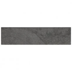 Cascade Ridge Slate Matte 3 in. x 12 in. Glazed Ceramic Bullnose Trim Tile (0.2357 sq. ft./Piece) by Daltile