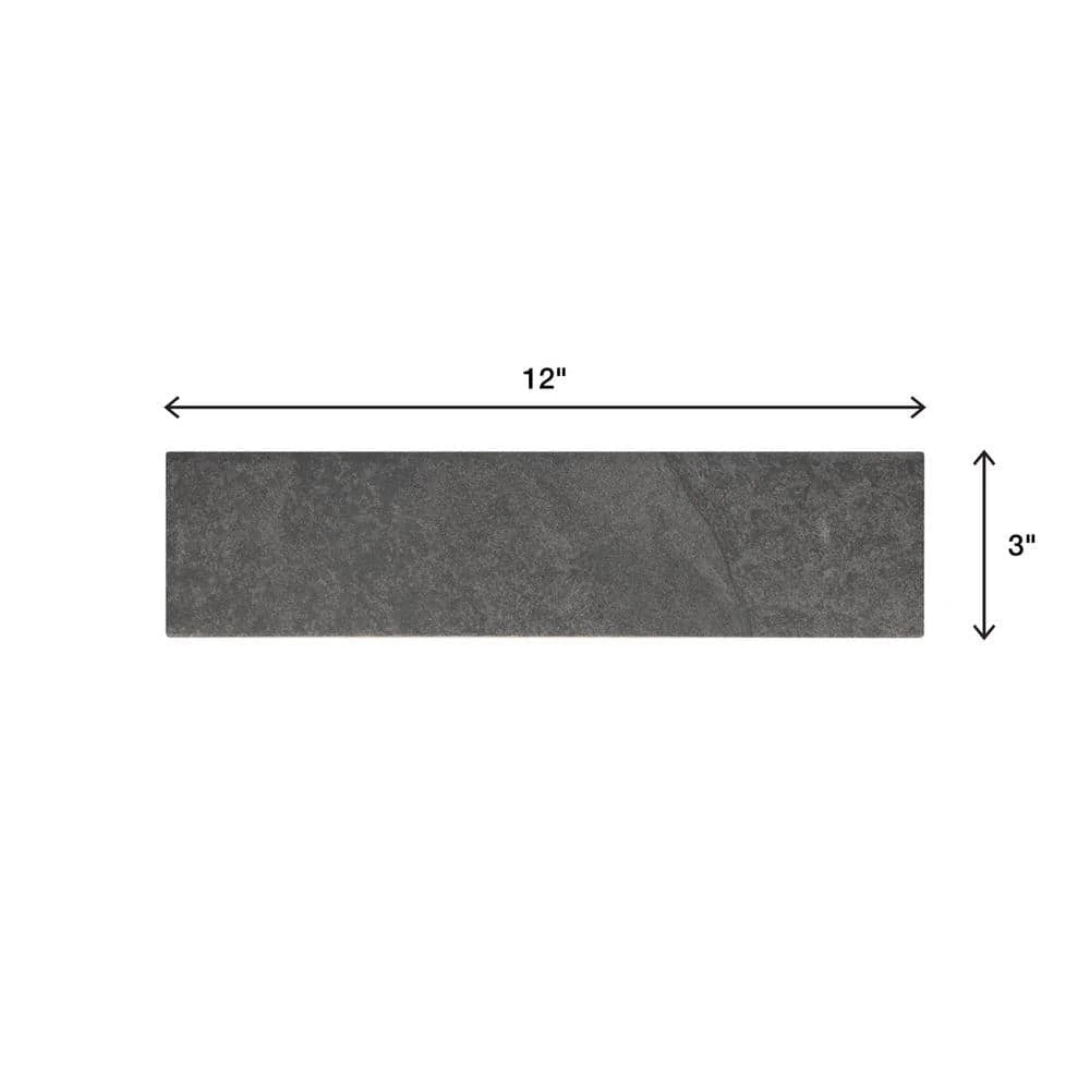 Cascade Ridge Slate Matte 3 in. x 12 in. Glazed Ceramic Bullnose Trim Tile (0.2357 sq. ft./Piece) by Daltile 8 Cascade Ridge Slate Matte 3 in. x 12 in. Glazed Ceramic Bullnose Trim Tile (0.2357 sq. ft./Piece) by Daltile - Image 6