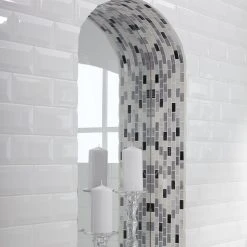 Snow Illusion 2-5/8 in. x 12 in. Marble Decorative Accent Wall Tile (0.2188 sq. ft./ piece) by Daltile -Daltile Sales Store snow illusion daltile decorative accents st62312dcocc1l 1f 1000