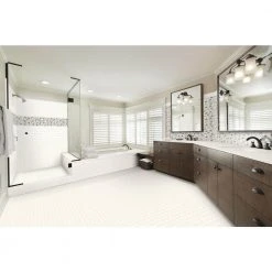 Snow Illusion 2-5/8 in. x 12 in. Marble Decorative Accent Wall Tile (0.2188 sq. ft./ piece) by Daltile -Daltile Sales Store snow illusion daltile decorative accents st62312dcocc1l e1 1000