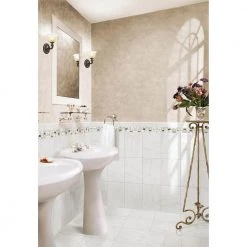 Snow Illusion 2-5/8 in. x 12 in. Marble Decorative Accent Wall Tile (0.2188 sq. ft./ piece) by Daltile -Daltile Sales Store snow illusion daltile decorative accents st62312dcocc1l fa 1000