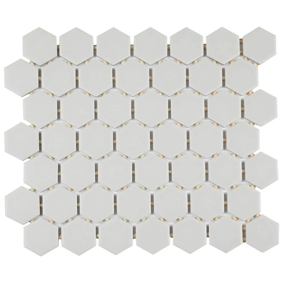Restore Matte Stone Gray Hexagon 10 in. x 12 in. x 6.35 mm Glazed Ceramic Mosaic Tile (0.81 sq. ft./Each) by Daltile 3 Restore Matte Stone Gray Hexagon 10 in. x 12 in. x 6.35 mm Glazed Ceramic Mosaic Tile (0.81 sq. ft./Each) by Daltile