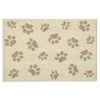Comfy Pooch Tan/Brown Paw 23.6 in. x 35.4 in. Machine Washable Kitchen Mat by Home Dynamix -Daltile Sales Store tan brown home dynamix door mats 4 cpmp 825 64 1000