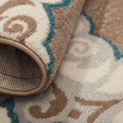 Tremont Salem Taupe/Blue 2 ft. x 7 ft. Medallion Runner Area Rug by Home Dynamix -Daltile Sales Store taupe blue home dynamix area rugs 4 hd5145 289 1f 1000