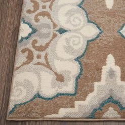 Tremont Salem Taupe/Blue 2 ft. x 7 ft. Medallion Runner Area Rug by Home Dynamix -Daltile Sales Store taupe blue home dynamix area rugs 4 hd5145 289 c3 1000