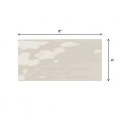 LuxeCraft Taupe 4 in. x 8 in. Glazed Ceramic Subway Wall Tile (10.5 sq. ft. / case) by Daltile -Daltile Sales Store taupe daltile ceramic tile lc1648modhd1p2 66 1000