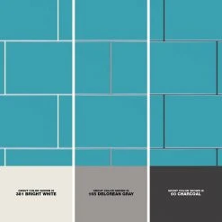 Restore 3 in. x 6 in. Glazed Ceramic Teal Subway Tile (12.5 sq. ft / Case) by Daltile -Daltile Sales Store teal daltile ceramic tile 104936mod1p2 1d 1000