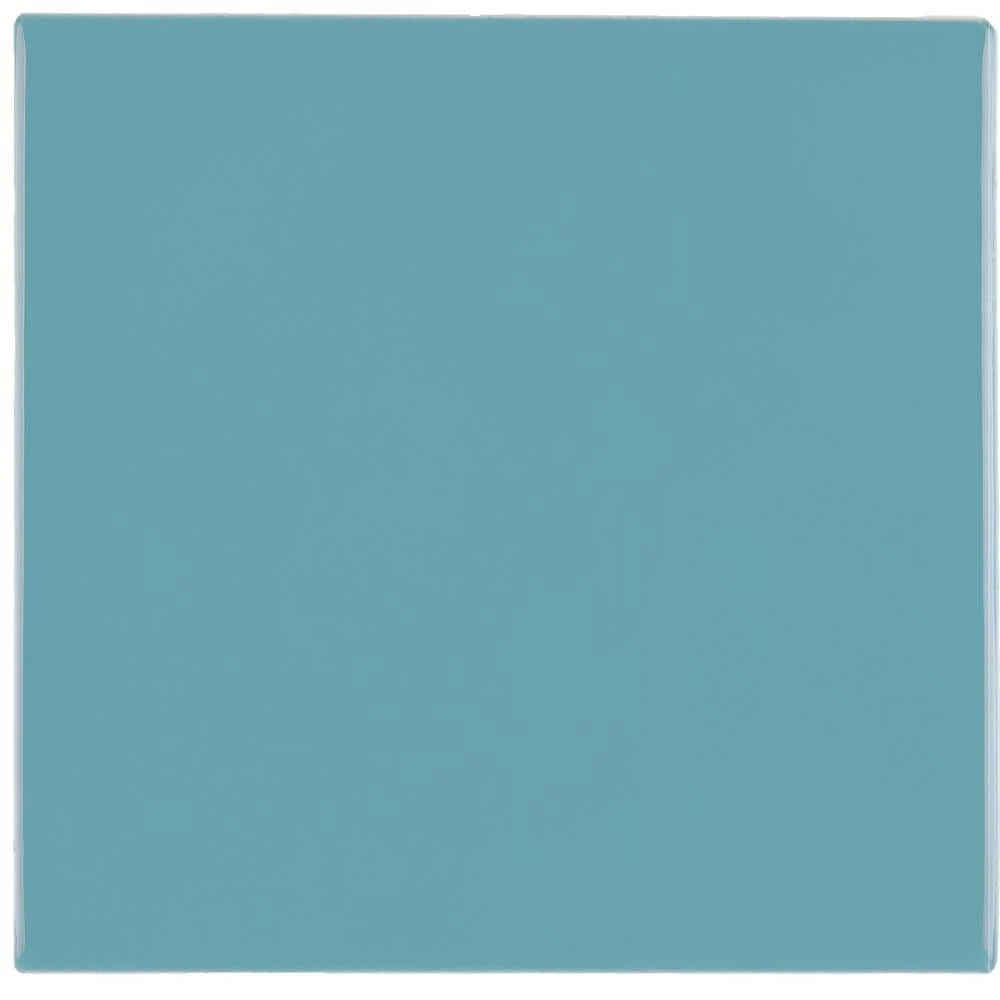 Restore Teal 4-1/4 in. x 4-1/4 in. Glazed Ceramic Wall Tile (12.5 sq. ft / Case) by Daltile 3 Restore Teal 4-1/4 in. x 4-1/4 in. Glazed Ceramic Wall Tile (12.5 sq. ft / Case) by Daltile