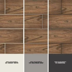 Baker Wood 6 in. x 24 in. Walnut Glazed Porcelain Floor and Wall Tile (0.97 sq. ft./Each) by Daltile -Daltile Sales Store walnut daltile porcelain tile bk10624hd1pr 1d 1000 1