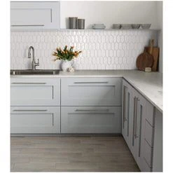 LuxeCraft White 11 in. x 12 in. Glazed Ceramic Picket Mosaic Tile (8.76 sq. ft./Case) by Daltile 11 LuxeCraft White 11 in. x 12 in. Glazed Ceramic Picket Mosaic Tile (8.76 sq. ft./Case) by Daltile -Daltile Sales Store white daltile ceramic tile lc1525pickhd1p2 e1 1000 1