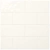 LuxeCraft White 4 in. x 8 in. Glazed Ceramic Subway Wall Tile (10.5 sq. ft. / case) by Daltile -Daltile Sales Store white daltile ceramic tile lc1548modhd1p2 64 1000