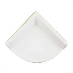 Bath Accessories White 8 in. x 8 in. Ceramic Wall Mounted Corner Shelf by Daltile