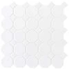 Matte White Octagon Dot 12 in. x 12 in. x 6 mm Ceramic Mosaic Floor and Wall Tile (1 sq. ft./Each) by Daltile